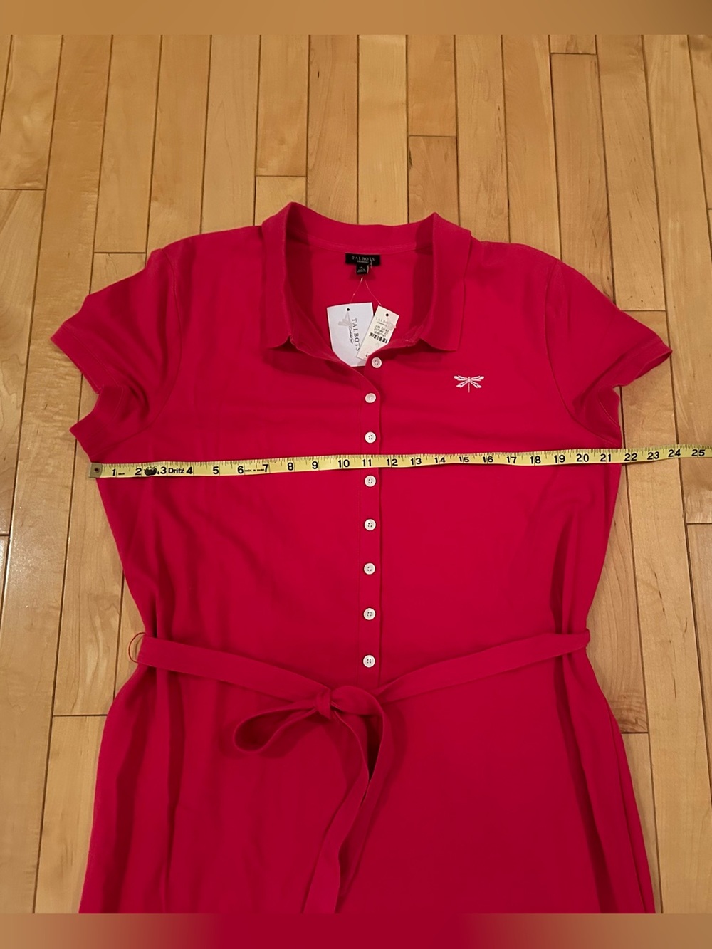 Talbots Polo Style Maxi Dress w/(optional) Tie Waist; NWT, Sz XL - Picture 6 of 10